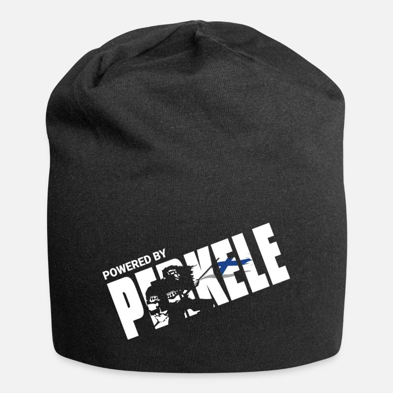 Powered By Perkele - Jersey Beanie - black