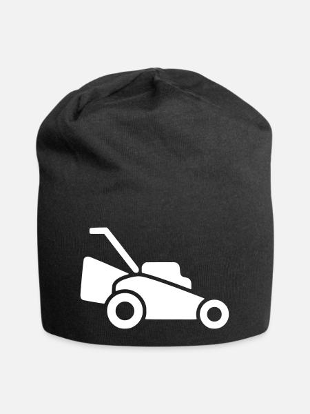 Rasenmäher - Jersey-Beanie - Schwarz