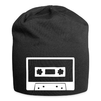 Kassette - Jersey-Beanie - Schwarz - Vorne