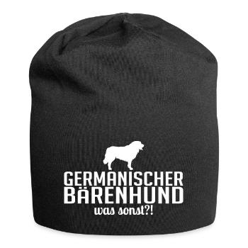 GERMANISCHER BÄRENHUND was sonst Wilsigns Hunde - Jersey-Beanie - Schwarz - Vorne