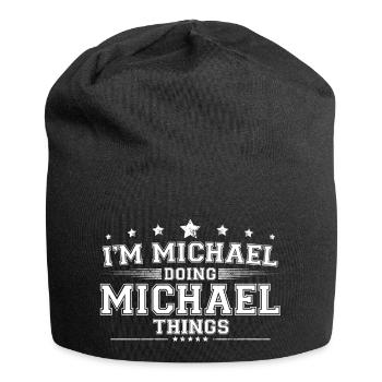Michael - Jersey Beanie - black - Front