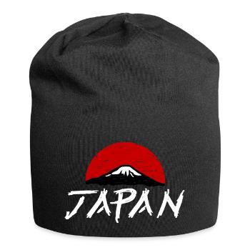 Japan Fuji Sonne 日本 - Jersey-Beanie - Schwarz - Vorne