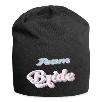 Team de la mariée team bride evjf - Bonnet en jersey - noir - Devant