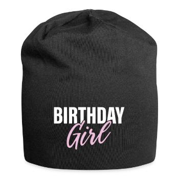 Fille d’anniversaire - Bonnet en jersey - noir - Devant