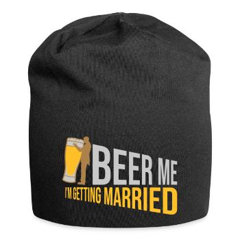 Beer Me Getting Married - Jersey Beanie - black - Front