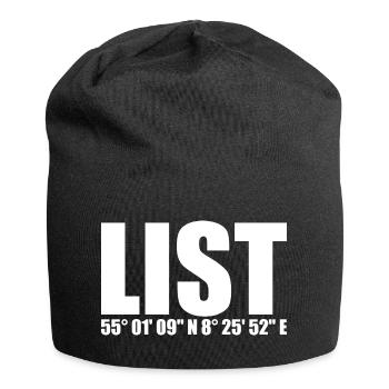 List Coordinates - Jersey Beanie - black - Front