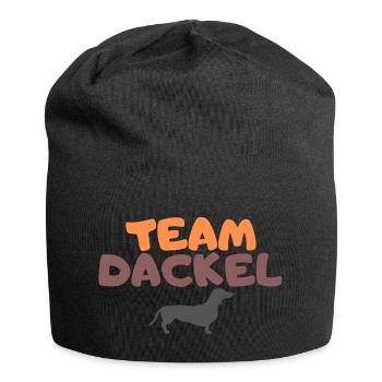 Team Dackel Hundefreund Hundeliebhaber - Jersey-Beanie - Schwarz - Vorne