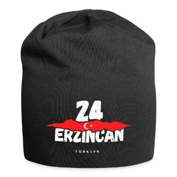 24 Erzincan Türkei Türkiye - Jersey-Beanie - Schwarz - Vorne