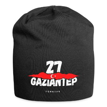 27 Gaziantep Turkey Türkiye - Jersey Beanie - black - Front