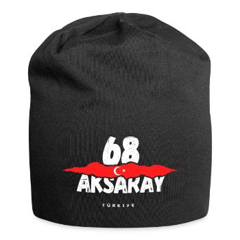 68 Aksaray Türkei Türkiye - Jersey-Beanie - Schwarz - Vorne
