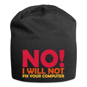 Ne pas réparer votre ordinateur - Bonnet en jersey - noir - Devant