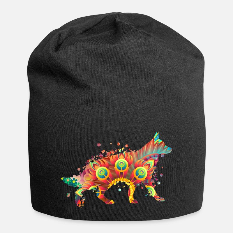 German Shepherd Deutscher Schäferhund Design Hunde - Jersey-Beanie - Schwarz
