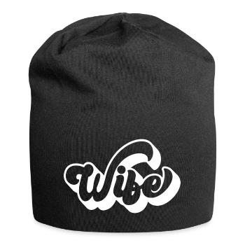 Coole Frau Matching Paar Hochzeitsfeier Ehe - Jersey-Beanie - Schwarz - Vorne