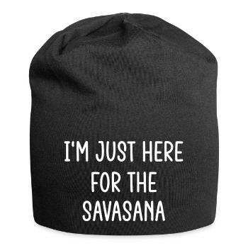 Cadeau de yoga pour Yogis Méditation Idée cadeau Om - Bonnet en jersey - noir - Devant