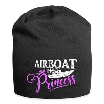 Airboat Princess Propeller Swamp Air Boat Hydropla - Jersey-Beanie - Schwarz - Vorne