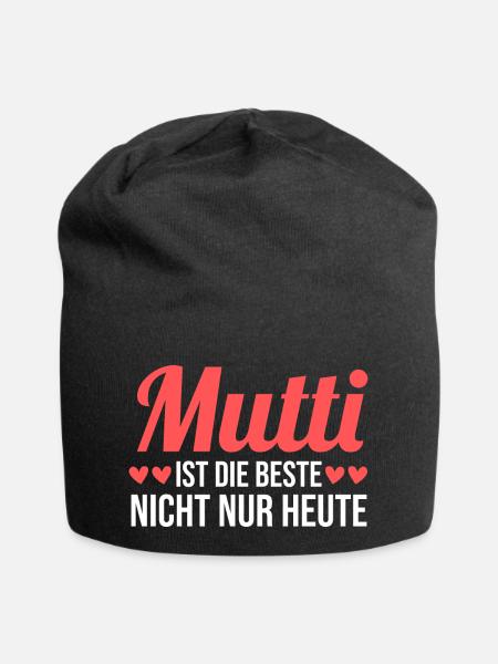 Mutter Muttertag Mama - Jersey-Beanie - Schwarz