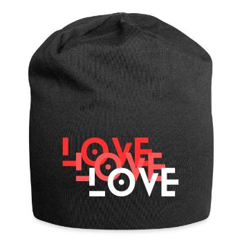 Love - Jersey Beanie - black - Front