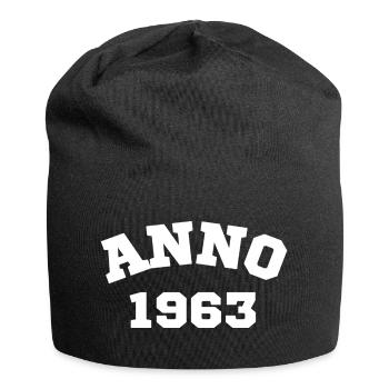 Anno 1963 Birthday Year of birth - Jersey Beanie - black - Front