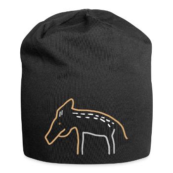 Frischling / Wildschwein - Jersey-Beanie - Schwarz - Vorne