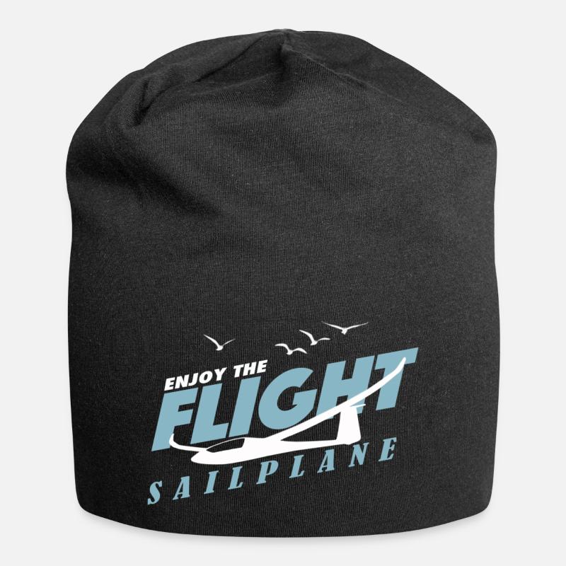 ENJOY THE FLIGHT - Bonnet en jersey - noir