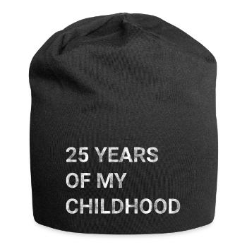 25 ans de mon enfance - Bonnet en jersey - noir - Devant