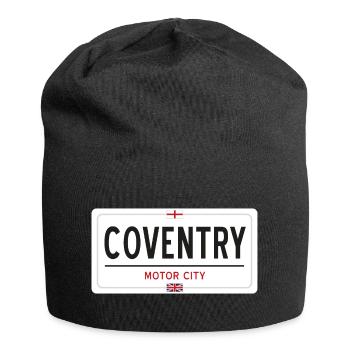 Ortsschild von Coventry - Jersey-Beanie - Schwarz - Vorne