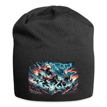 Battle of the Viking Gods for Midgard - Jersey Beanie - black - Front