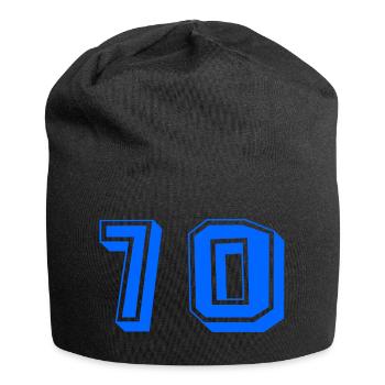 70. 70 YEARS. 70th ANNIVERSARY. 70 YEARS ANNIVERSARY. - Jersey Beanie - black - Front