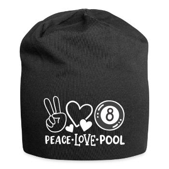 8-Ball Poolbillardspieler - Jersey-Beanie - Schwarz - Vorne