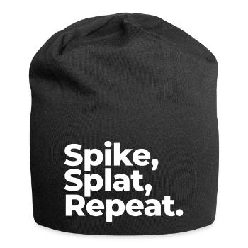 Spike, Splat, Repeat. - Jersey Beanie - black - Front