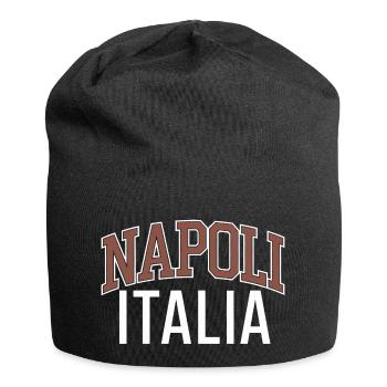 Neapel - Italien - Jersey-Beanie - Schwarz - Vorne
