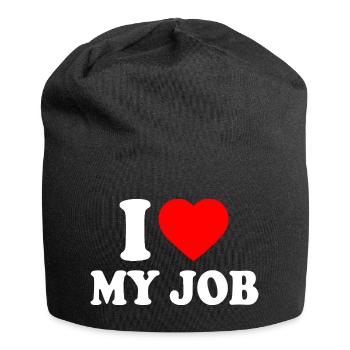 I love my job - Bonnet en jersey - noir - Devant