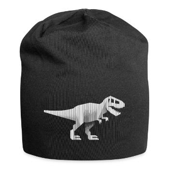 Dinosaures dinosaures dinosaures t-rex - Bonnet en jersey - noir - Devant