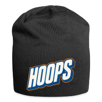 Hoops Basketball Sport Geschenkidee BBall - Jersey-Beanie - Schwarz - Vorne