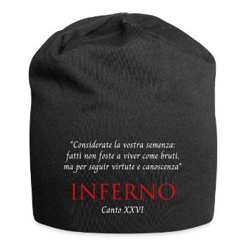 Inferno Canto XXVI Göttliches Commedy Rücksichtsvoll - Jersey-Beanie - Schwarz - Vorne