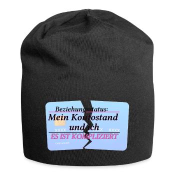 Solde de mon compte & moi – C’est compliqué - Bonnet en jersey - noir - Devant