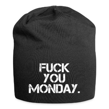 Fuck You Monday - Jersey Beanie - black - Front