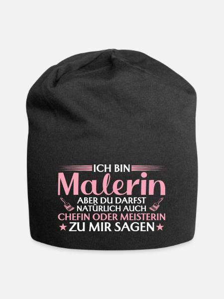 Handwerkerin Chefin oder Meisterin - Malerin - Jersey-Beanie - Schwarz
