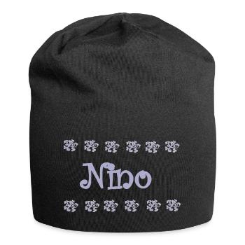 Nino Lavande et Dentelle - Bonnet en jersey - noir - Devant