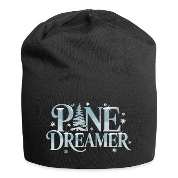  Pine Dreamer Winter Tanne Schneeflocken Wald - Jersey-Beanie - Schwarz - Vorne