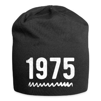 1975 Anniversary 1975 Retro 1975 - Jersey Beanie - black - Front