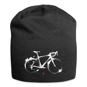 Rennrad Tusche Kunst Illustration Radsport - Jersey-Beanie - Schwarz - Vorne
