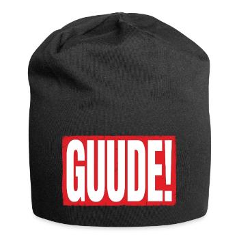 GUIDE ! Conception de fautes de frappe rouge grand format - Bonnet en jersey - noir - Devant