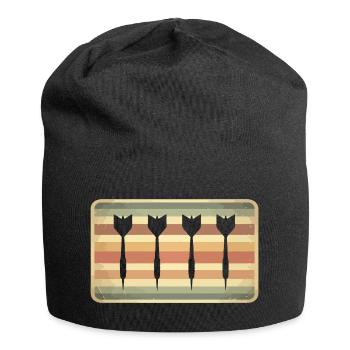 Dart Dartpfeile - Jersey-Beanie - Schwarz - Vorne