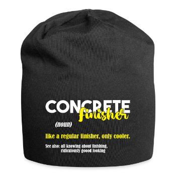 Concrete Concrete Paver Concrete Mixer - Jersey Beanie - black - Front
