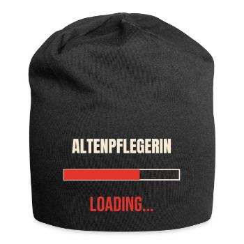 Altenpflegerin loading Pflege Spruch Pflegerin - Jersey-Beanie - Schwarz - Vorne