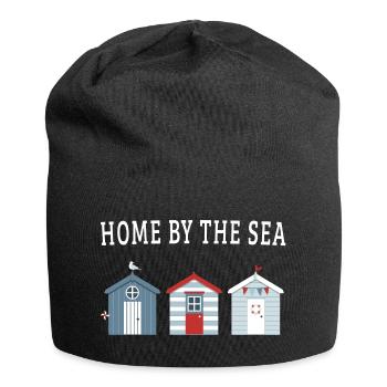 Home by the Sea – Beach Houses - Jersey Beanie - black - Front
