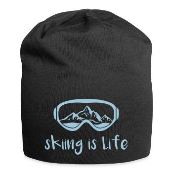 skiing is life shirt - Jersey-Beanie - Schwarz - Vorne