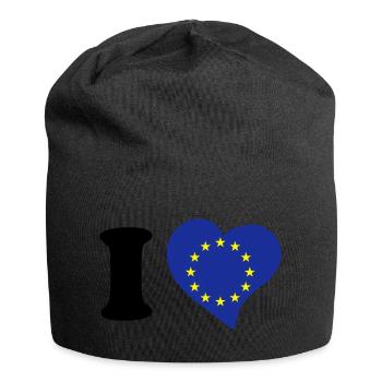 I love EU - Jersey Beanie - black - Front