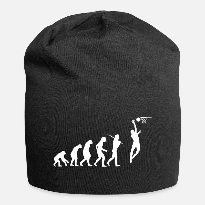 Basket-ball basket-ball cadeau evolution - Bonnet en jersey - noir